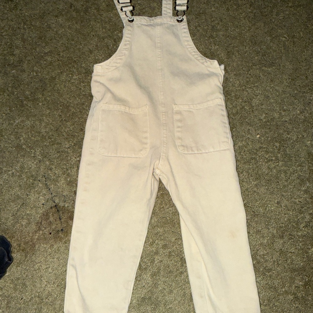 Zara Kids Cream Overalls